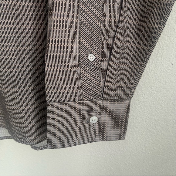 Billy Reid Pattern Button Down Long Sleeve Front Pocket Shirt - Picture 4 of 6
